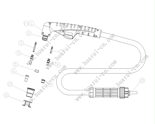 A81割枪示意图-Model