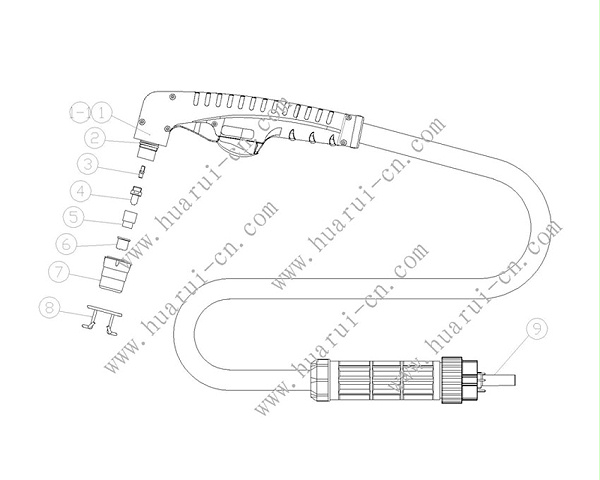 CP70割枪示意图-Model